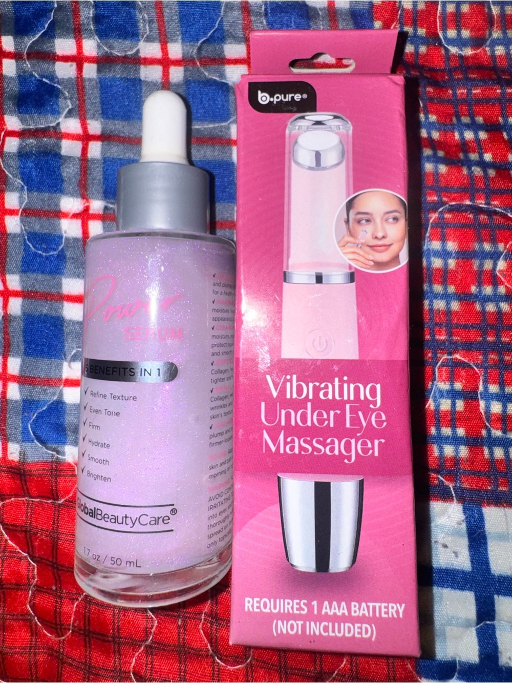 Pink Vibrating Under Eye Massager